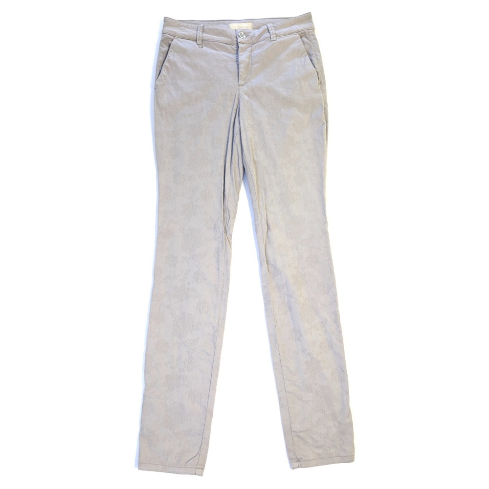 NeroGiardini Slim Pants - Size 28 - Made in Italy - Boho Floral Jacquard